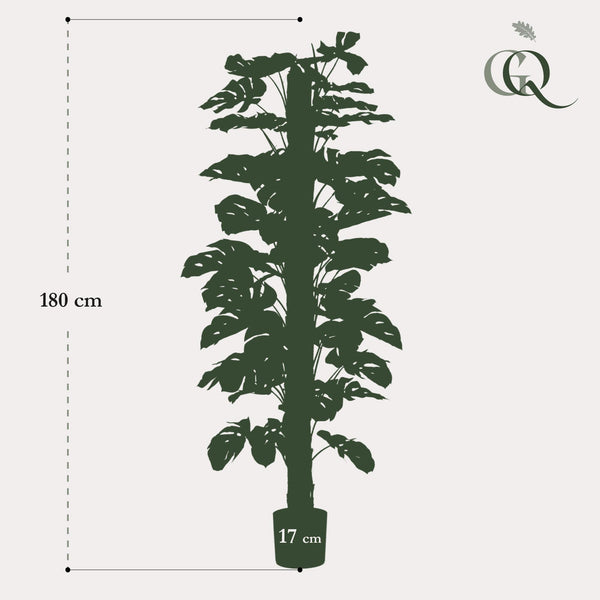 Kunstpflanze - Monstera Deliciosa - Löcherpflanze - 180 cm