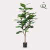 Kunstpflanze - Ficus Lyrata - Tabakspflanze - 120 cm