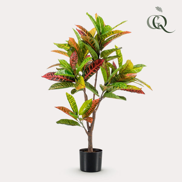 Kunstpflanze - Croton Codiaeum - Wunderstrauch - 95 cm