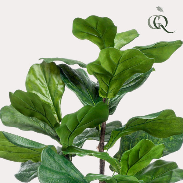 Kunstpflanze - Ficus Lyrata - Tabakspflanze - 90 cm