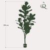 kunstplant - Ficus Lyrata- Tabaksplant - 150cm