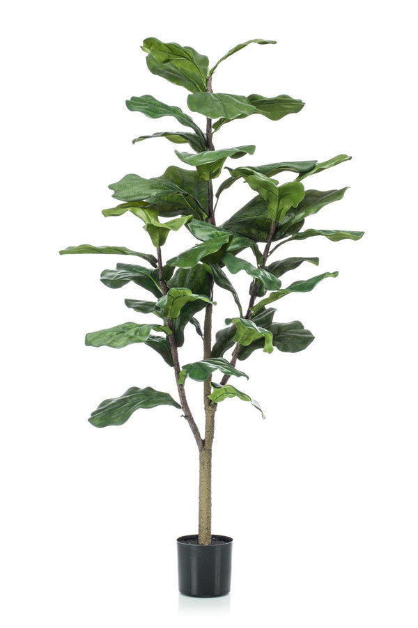 Kunstpflanze - Ficus Lyrata - Tabakspflanze - 120 cm