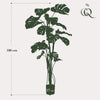 kunstplant - Monstera- Gatenplant - 180cm