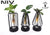 Glas-Set „Turin" – Pflanzenmix im Glas mit LED
