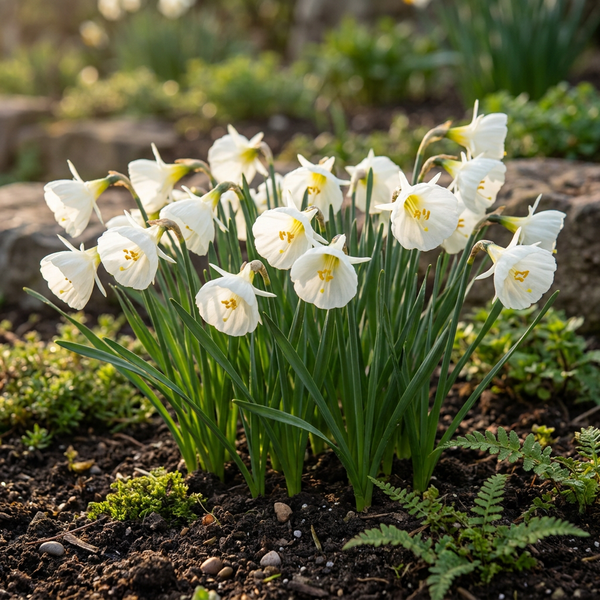 Narzisse ‚White Petticoat' – Narcissus bulbocodium – Ansicht 2