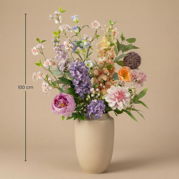 Kunstblumenstrauß „Pastel Meadow Deluxe" – Real Touch – Ansicht 2