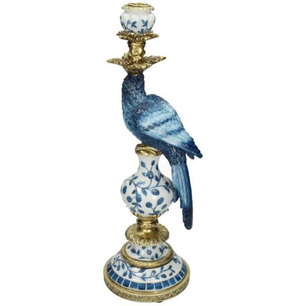 Kerzenständer Dutch Blue Papagei rechts