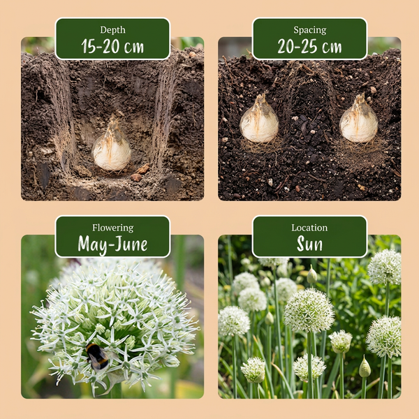 Zierlauch ‚Mount Everest' – Allium – Ansicht 4