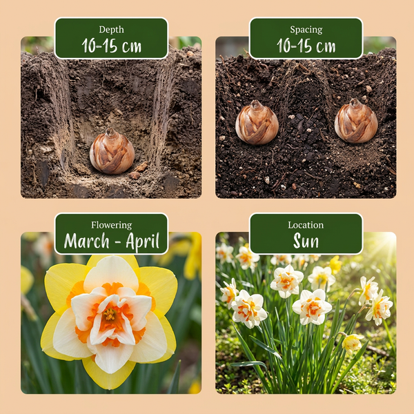 Gefüllte Narzisse ‚Double Mix' – Narcissus – Ansicht 4