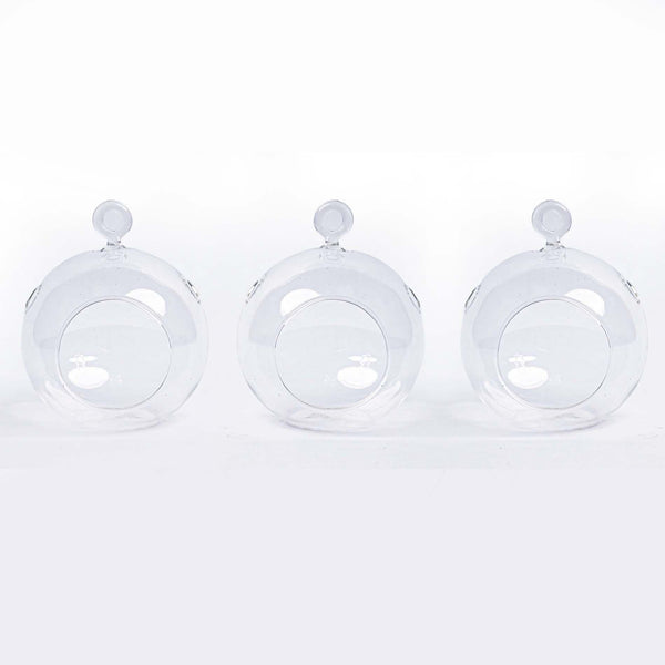 Weihnachtskugeln aus Glas mit Haken, 3er-Set