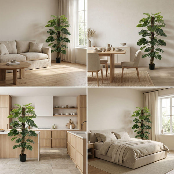 Kunstpflanze Monstera am Stab – Ansicht 4