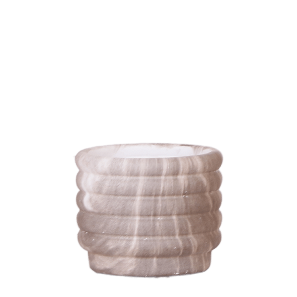 Übertopf Marble – Ø 6 cm, Dunkel