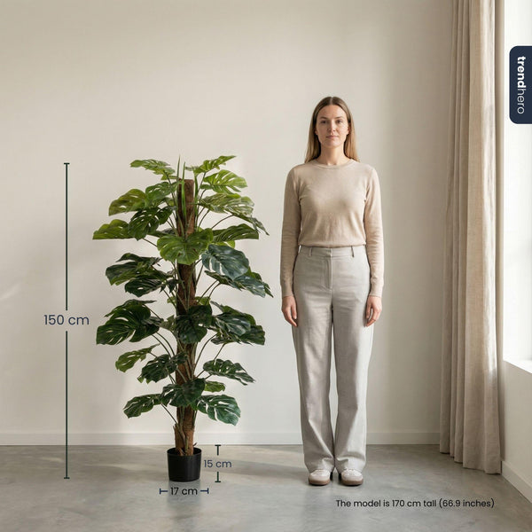 Kunstpflanze Monstera am Stab – Ansicht 2