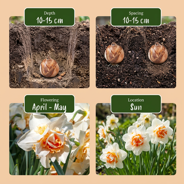 Gefüllte Narzisse ‚Replete' – Narcissus – Ansicht 4