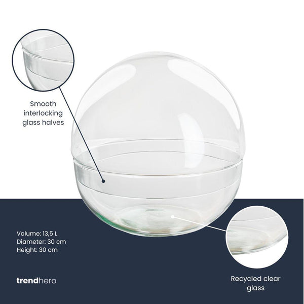 Terrarium-Flasche Dome XL zweiteilig