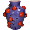 Vase aus Dolomit, orange-mehrfarbig