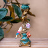 Kerzenständer Vogel Gold