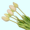 Deko-Set „Lady Sunny" – Vase mit 10 Real-Touch-Kunsttulpen
