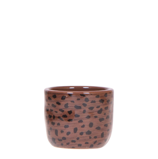 Ziertopf mit Leopardenmuster