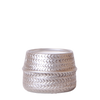 Übertopf Groove – Ø 6 cm, Silber