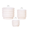 Übertopf-Set „Marble Light“ – Kombi-Angebot Marmor-Übertöpfe