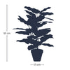 Kunstpflanze Calathea im Topf – Ansicht 2