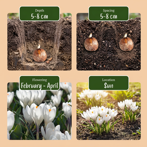 Krokus ‚White' – Crocus – Ansicht 4