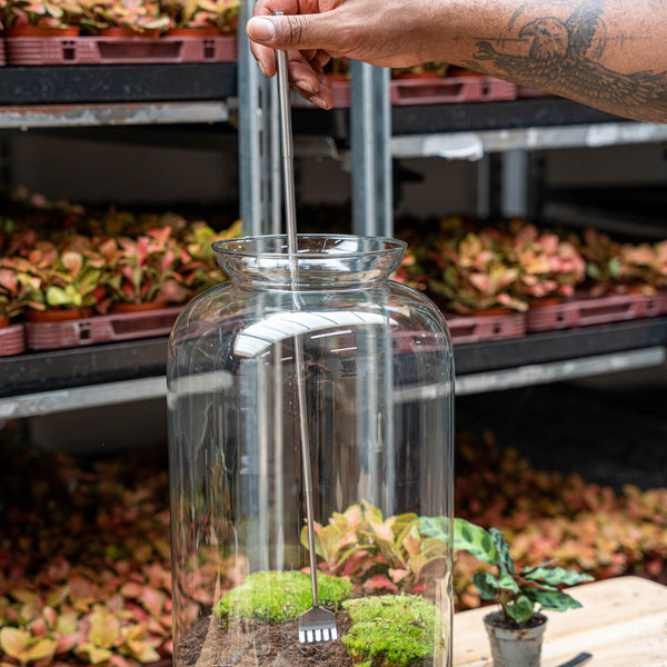 Terrarium-Harke teleskopierbar aus Edelstahl – Ansicht 6