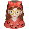 Deko-Vase Fashion Lady ‚Jessie' mit Brille und Haarband