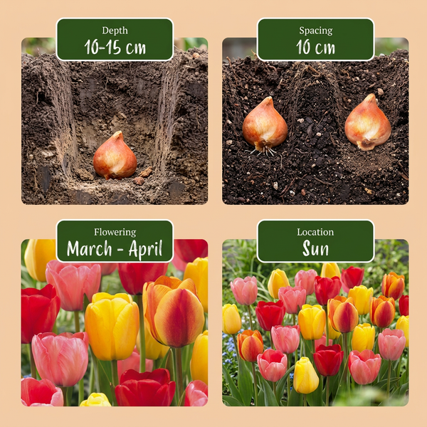 Darwin-Tulpe ‚Darwin Hybride Mix' – Tulipa – Ansicht 4