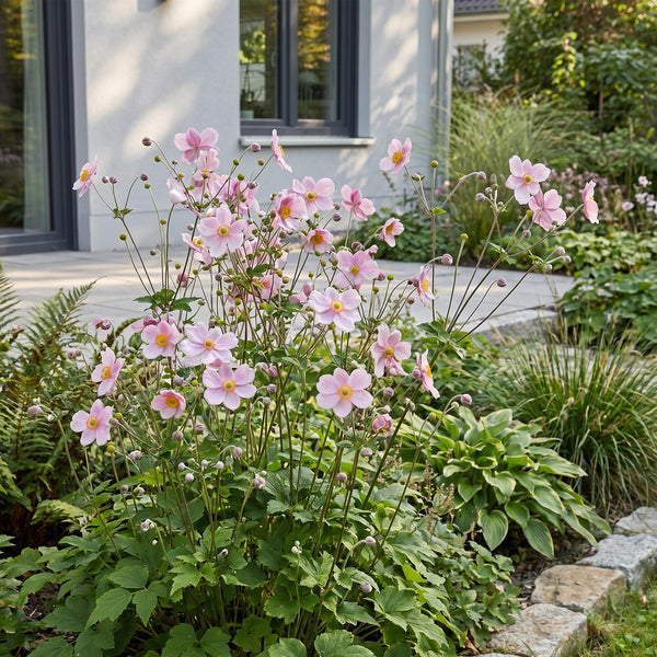 Herbst-Anemone ‚Königin Charlotte' – Anemone hybrida – Ansicht 6
