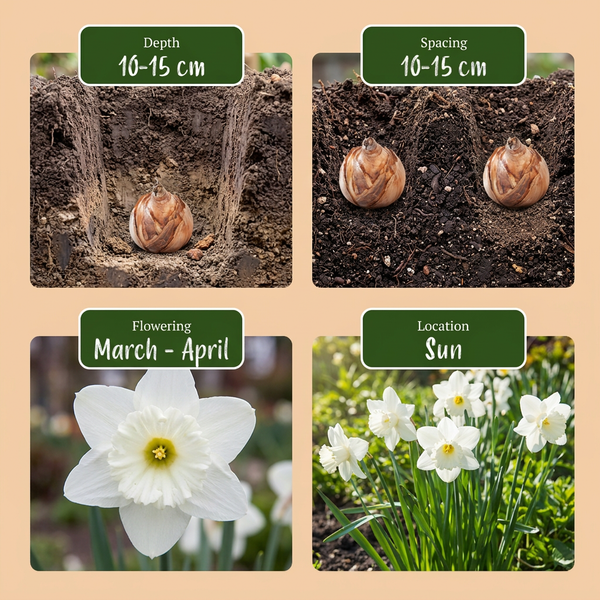 Trompeten-Narzisse ‚Mount Hood' – Narcissus – Ansicht 4