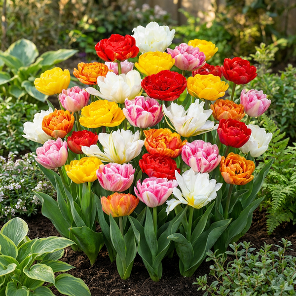 Gefüllte Tulpe ‚Double Mix' – Tulipa – Ansicht 2