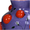 Vase aus Dolomit, orange-mehrfarbig