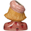 Vase Erdbeermädchen aus Steingut