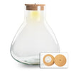 Flaschengarten-Set „Sam XL" – Terrarium mit LED-Korken