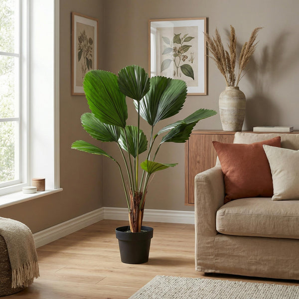 Kunstpflanze Licuala-Palme (Licuala grandis) – Ansicht 2