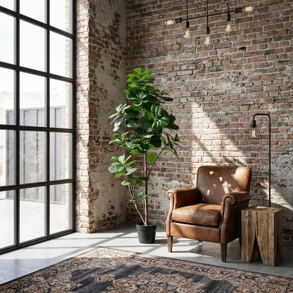 Kunstpflanze Geigenfeige (Ficus lyrata) – verzweigt – Ansicht 4