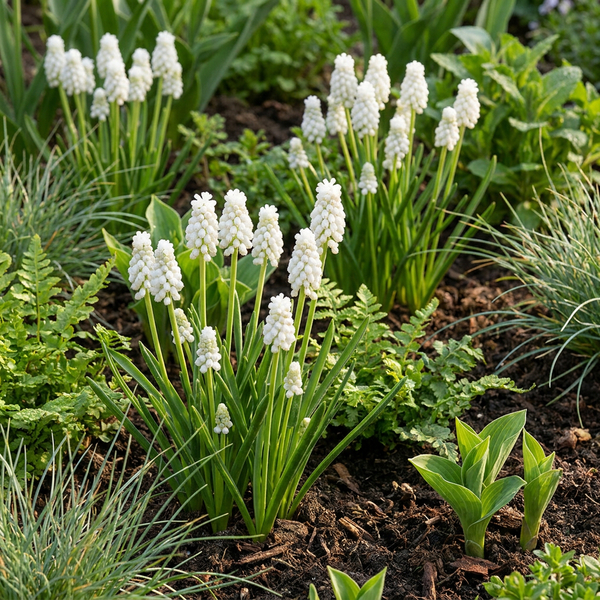 Traubenhyazinthe ‚White Magic' – Muscari aucheri – Ansicht 2