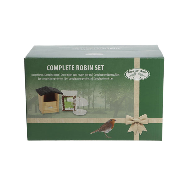 Vogel-Set „Rotkehlchen" – Nistkasten und Vogelfutter