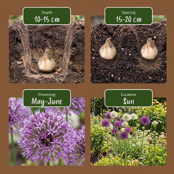 Zierlauch-Mischung Lila-Weiß – Allium – Ansicht 4