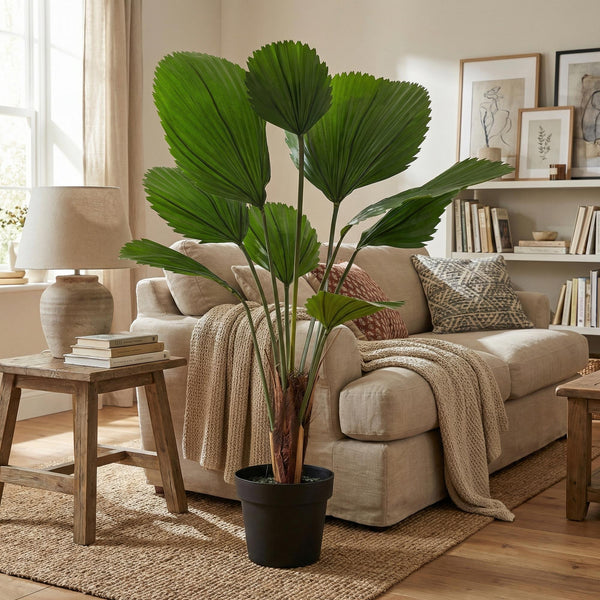 Kunstpflanze Licuala-Palme (Licuala grandis) – Ansicht 4