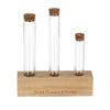Trockenblumenständer aus Holz Tube mit Trockenblumen-Arrangement