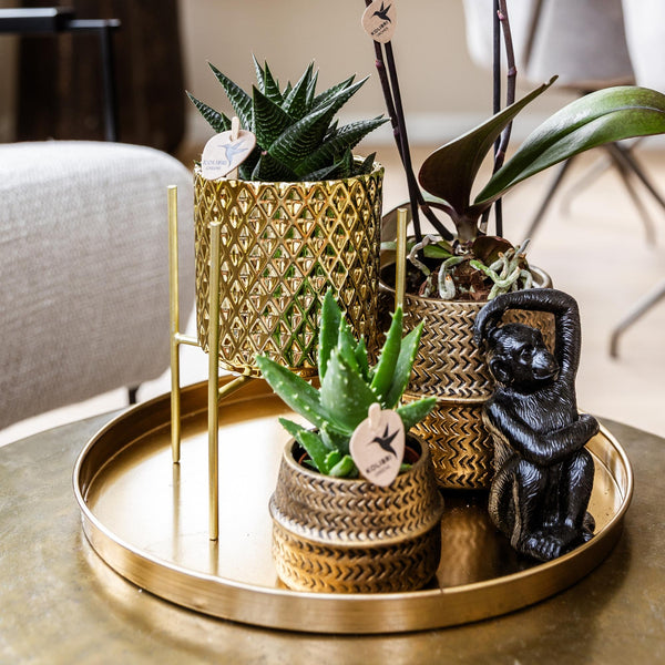 Rundes Dekotablett Gold – Ansicht 4
