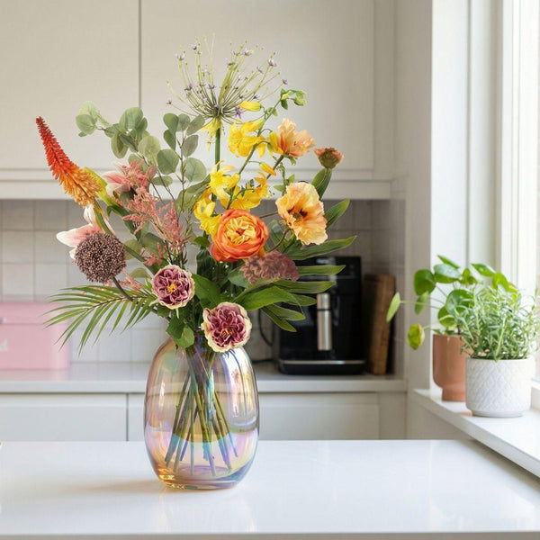 Kunstblumenstrauß ‚Amber Peach Deluxe' – Real Touch – Ansicht 2