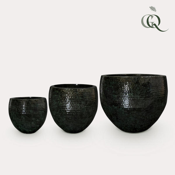 Pflanzgefäß-Set Thom aus Metall, 3-teilig – Ø 54 cm · 44 cm