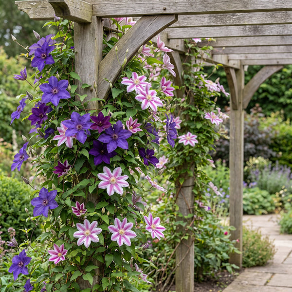 Waldreben-Mix „Duo Lila & Rosa" – Clematis – Ansicht 4