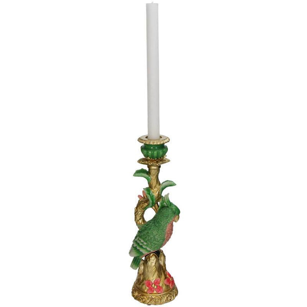 Vogel-Kerzenständer aus Polyresin