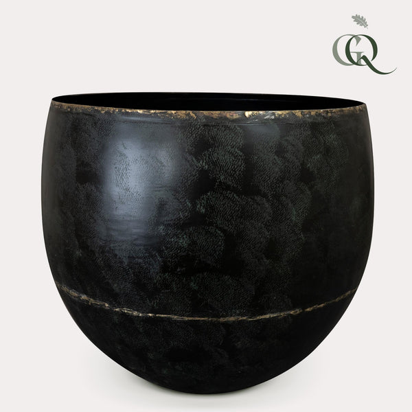 Pflanztopf „Belia" Vintage Schwarz