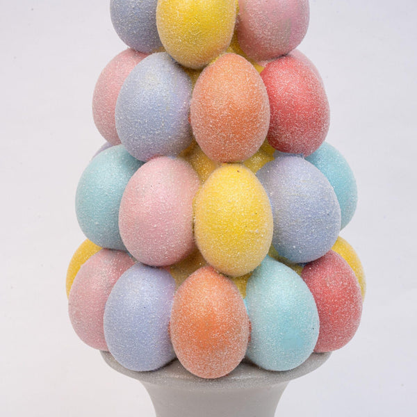 Osterbaum-Dekoration mit Glitzer-Pastelleiern – Ansicht 3